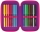 Penar echipat 31 piese 3 fermoare Dip Dye, Herlitz, culoare mov / roz