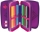 Penar echipat 31 piese 3 fermoare Dip Dye, Herlitz, culoare mov / roz