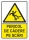 Indicator Pericol de cadere pe scari, 148x210mm