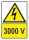 Indicator Avertizare 3000V, 105x148mm