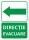 Indicator Directie de evacuare stanga, 105x148mm