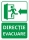 Indicator Usa de evacuare stanga, 105x148mm