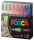 Marker cu vopsea Posca PC-1M, varf 0.7 mm, culori intense, 16 culori/set