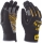 Manusi pentru soferi din piele sintetica, cu palmiera, cu protectie la lovire, marime: M, Negru / Galben, MKS1, Rock Safety 