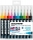 Marker caligrafic, varf tip pensula, 1 mm, Aqua Ink Pump Softliner Basic, 10 culori/set Molotow