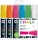 Marker creta lichida, varf High-Flow, 15 mm, Chalk Marker Neon, 6 culori/set Molotow