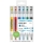 Marker, varf dublu, Aqua Twin Basic 6 buc/set Molotow