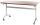 Cadru de birou cu inclinare alb/crom, 135 cm, Stema partner 