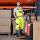 Pantaloni cu pieptar, reflectorizant, galben, Palltex