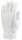 Manusi din bumbac Eurolite, albe, cusute, minibuline din PVC PE P