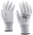 Manusi de asamblare din poliester cu varfurile degetelor imersate in PU, Alb, Butterfly, Rock Safety