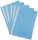 Dosar A4 din plastic cu sina si perforatii, culoare albastru deschis, 50 buc/set Noki