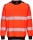 Hanorac cu guler Hi-Vis, rosu/negru, Portwest