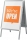 Panou dublu stradal NOBO Premium Plus, in forma de A, cu cheie, aluminiu, A1, gri