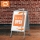Panou dublu stradal NOBO Premium Plus, in forma de A, cu cheie, aluminiu, A1, gri