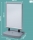 Panou dublu stradal NOBO Impression Pro, aluminiu, cu click, cu baza tip rezervor cu apa, A1, gri