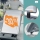 Panou dublu stradal NOBO Impression Pro, aluminiu, cu click, cu baza tip rezervor cu apa, A1, gri