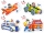 Puzzle 4 in 1 mic, diverse modele, Castorland