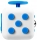 Jucarie senzoriala antistres Fidget Cube, alb/albastru 