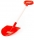 Lopata plastic cu maner din lemn 51929 Wader Polesie 