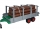 Tractor cu remorca si lemne, 77 cm