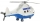 Elicopter de politie Alpha 72405, 29 cm, Polesie