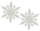Ornament Craciun, fulgi de nea, 2 buc/set