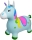 Unicorn din cauciuc, gonflabil, cu lumina si muzica, diverse culori