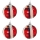Globuri pentru pomul de Craciun, 6 cm, 4 buc/set