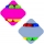 Jucarie antistres Magic Bean multicolora tip romb