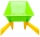 Roaba plastic, verde