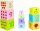 Cuburi educative, stivuibile, multicolore 