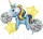 Baloane, Unicorn, folie aluminiu, Roben Toys