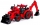 Tractor Excavator Belarus cu incarcator, rosu, Polesie