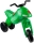 Motocicleta fara pedale, verde