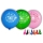 Baloane mari multicolore, La Multi Ani, 100 buc/set