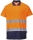Tricou polo Hi-Vis bicolor, portocaliu/navy, regular, Cotton Comfort, Portwest