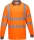 Tricou polo cu maneci lungi Hi-Vis, portocaliu, regular, Cotton Comfort, Portwest