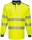Tricou polo Hi-Vis L/S, galben/navy, regular, PW3, Portwest
