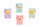 Ascutitoare simpla Tochain, ursulet de guma, cristal, diverse culori, 24 buc/display