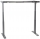 Cadru de birou electric, reglabil pe inaltime, 127 cm, gri, Stema partner 