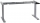Cadru de birou electric, reglabil pe inaltime, 127 cm, gri, Stema partner 
