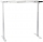 Cadru de birou electric, reglabil pe inaltime, 127 cm, alb, Stema partner 