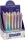 Display roller gel cu uscare rapida Writech, corp degrade pastel Ombre, 0.7mm, albastru, 24 buc/set