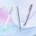 Stilou retractabil Writech F corp roz cu cutie cadou si 5 patroane cerneala albastre