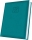 Agenda datata 2027 Herlitz DeLuxe Edolo, A5, 352 pagini, coperta din piele sintetica, culoare turcoaz