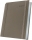Agenda datata 2027 Herlitz Premium Deluxe Borneo, A5, 352 pagini, coperta din piele sintetica, margini folio argintiu, culoare bej