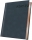Agenda datata 2027 Herlitz Premium Deluxe Teano, A5, 352 pagini, coperta din piele sintetica, margini folio bronz, culoare albastru