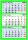 Calendar triptic trei culori, verde, 33 x 48 cm, 12 file, 2027