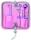 Compas cu deschidere, si micrometrica, butoane pastel, etui vertical, 6 buc, diverse culori, Arda
